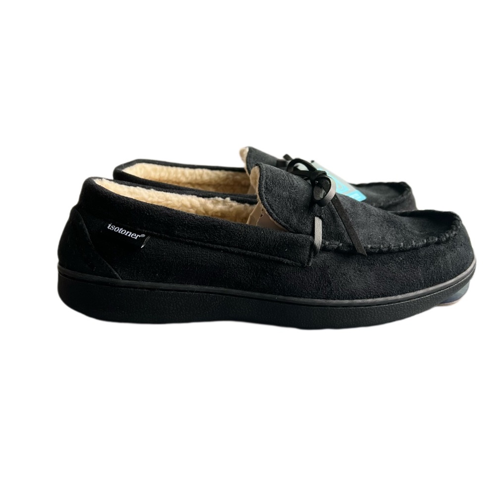 Isotoner signature advanced, cooling gel, memory foam slippers. Size L 9.5–10.5.